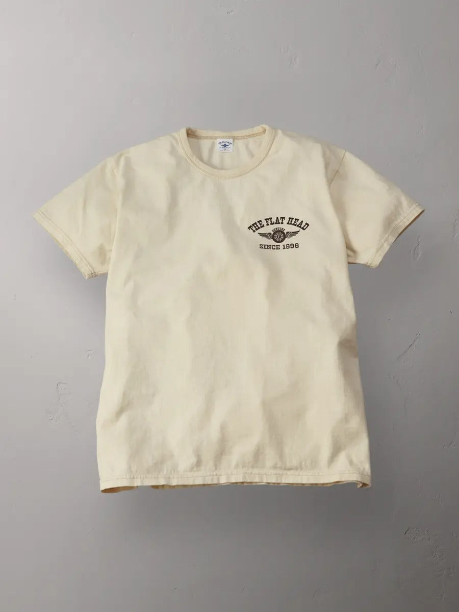 FN-THC-202 T-SHIRT - FLYING WHEEL - IVORY