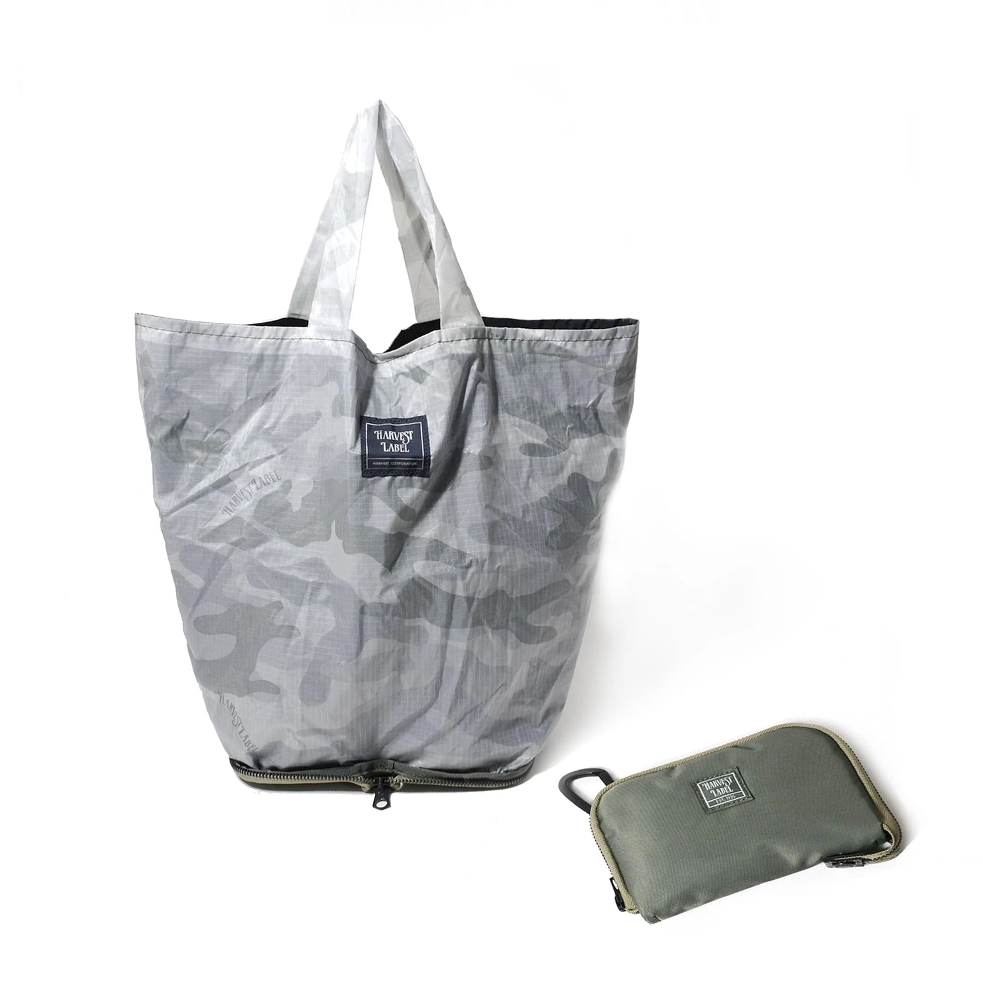 HE-0128 FLYER'S ZIP accessory eco bag tote type official limited HE-0128 - SAGE GREEN