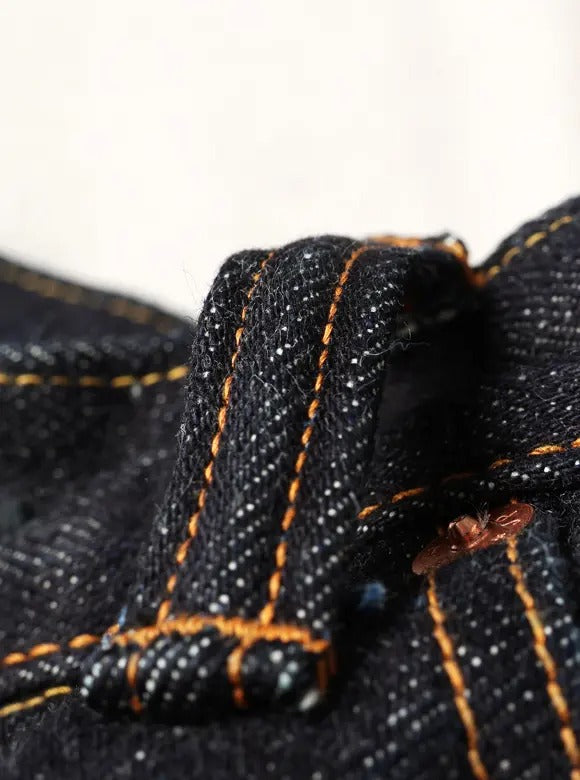 FN-8004 18oz DENIM TROUSERS - WIDE TAPERED - INDIGO