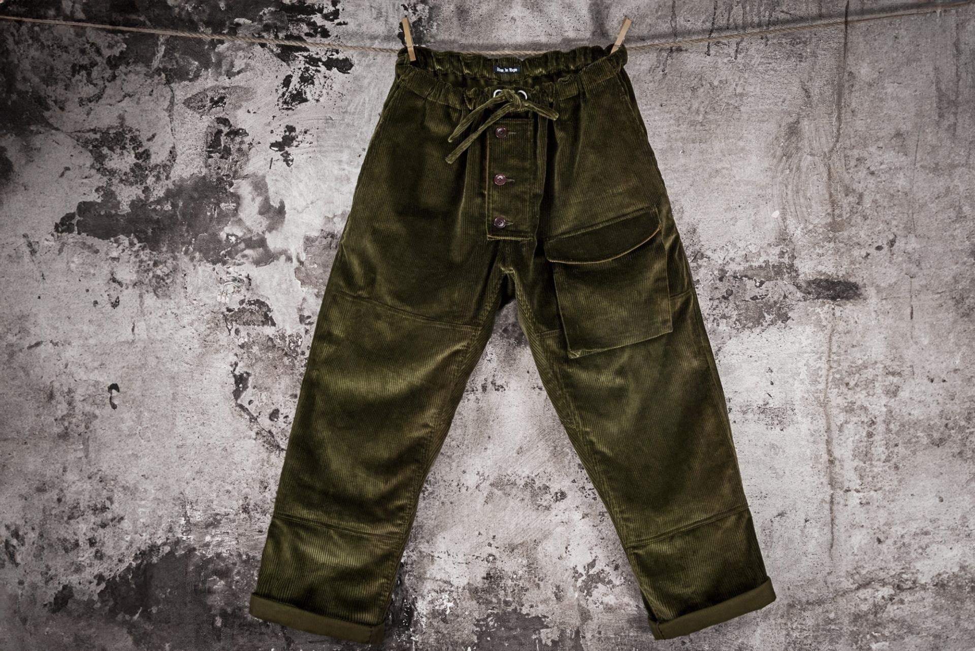 LE PANTALON "SUBMARINER" EN VELOURS CÔTELÉ - KAKI