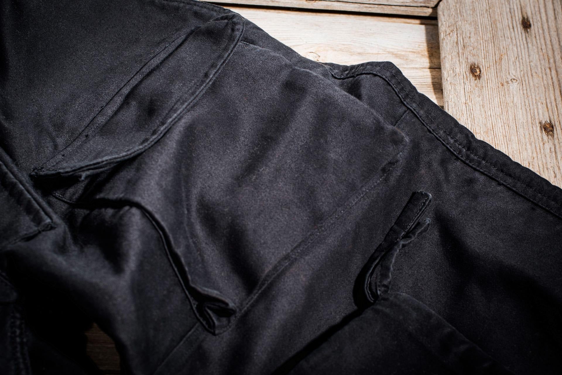 LE PANTALON SUBMARINER MOLESKINE - BLACK STONED