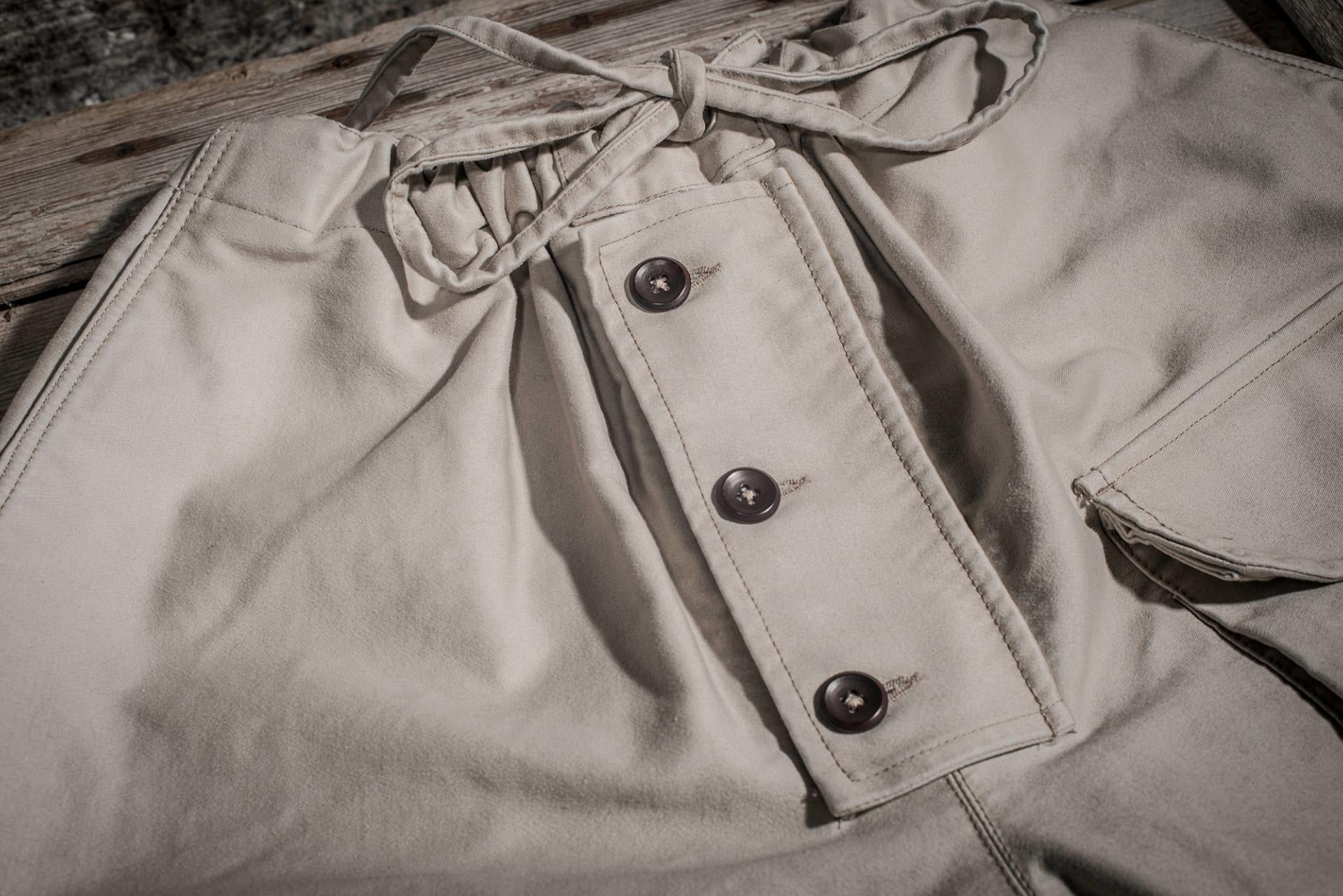 LE PANTALON SUBMARINER MOLESKINE - NATURALSTONED