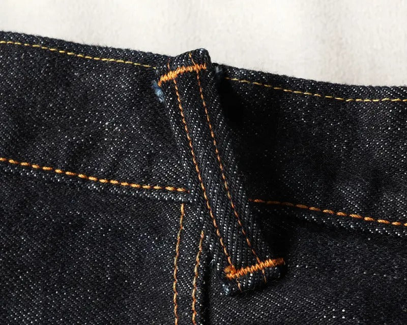 FN-8004 18oz DENIM TROUSERS - WIDE TAPERED - INDIGO