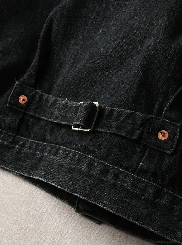 FN-OJ-DB001C JACKET - BLACK 40'S - BLACK