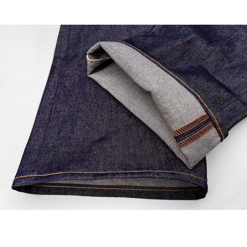 CALIFORNIAN LOT.44WL "WIDE LOOM" PLAIN BACK - INDIGO