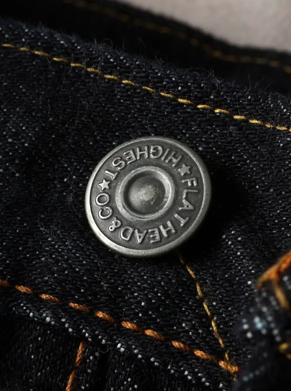 FN-8004 18oz DENIM TROUSERS - WIDE TAPERED - INDIGO