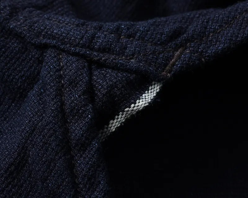 FN-SCW-002L INDIGO DOBBY WESTERN SHIRT - INDIGO