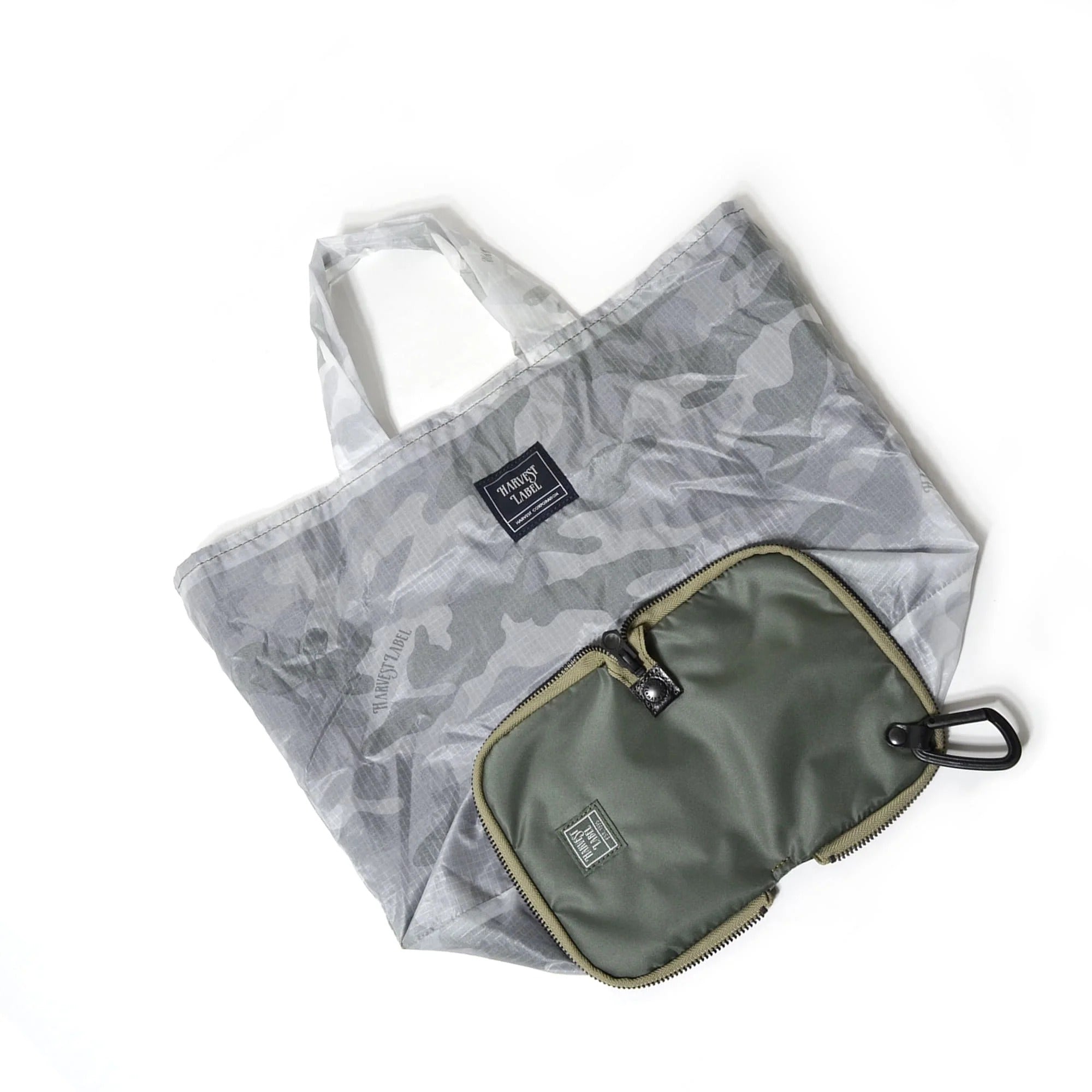 HE-0128 FLYER'S ZIP accessory eco bag tote type official limited HE-0128 - SAGE GREEN