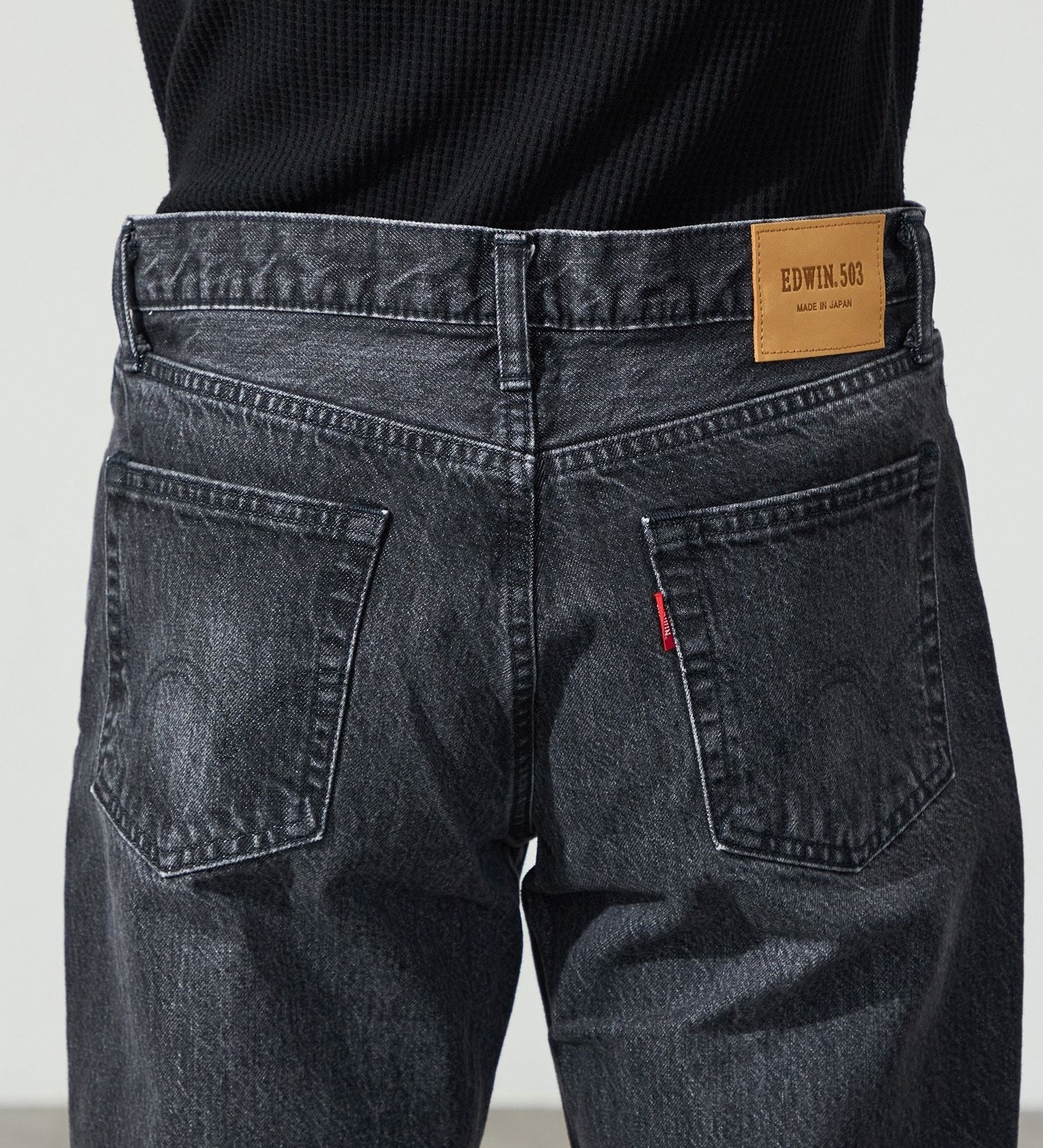 E50323-83 503 REGULAR STRAIGHT - BLACK DENIM