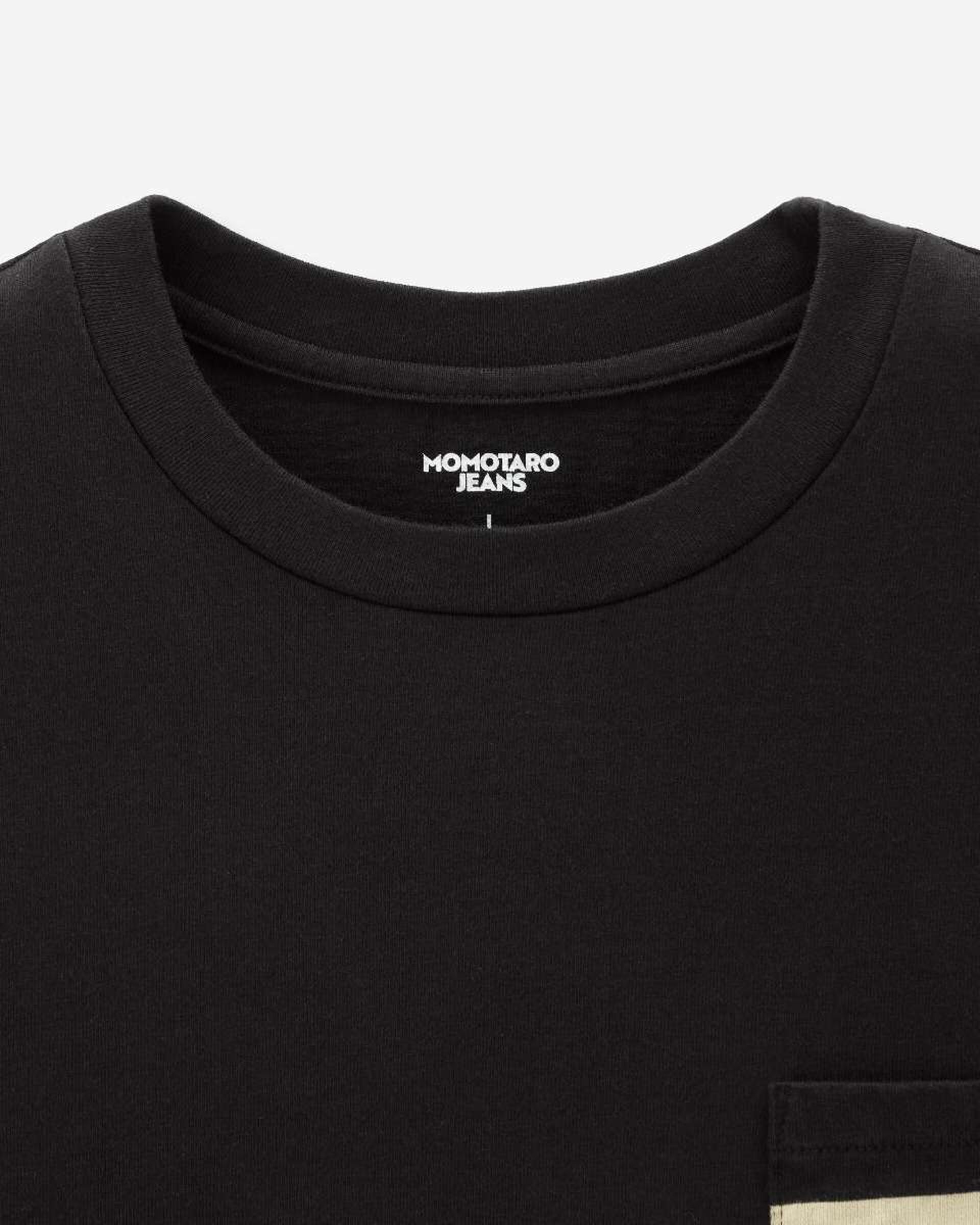 MXTS1041 HEAVY OUNCE S/S POCKET TEE -DISCHARGE PRINT - BLACK