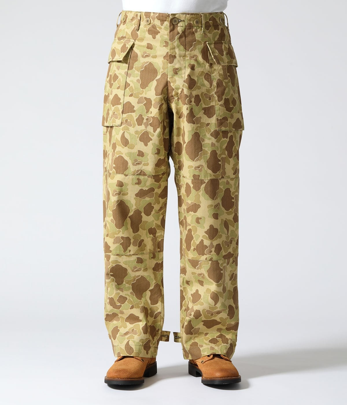 BR42585 TROUSERS HERRINGBONE TWILL CAMOUFLAGE - CAMOUFLAGE