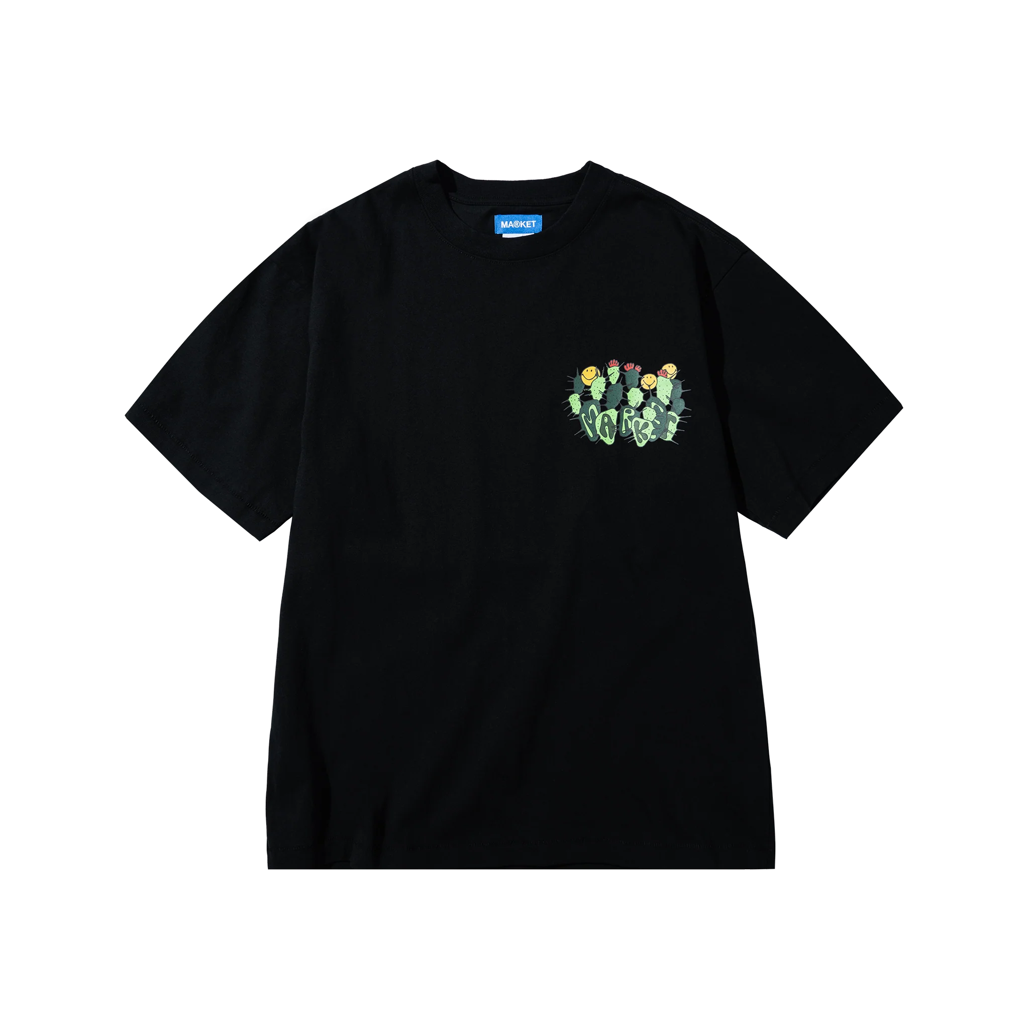 SMILEY CACTUS T-SHIRT - BLACK