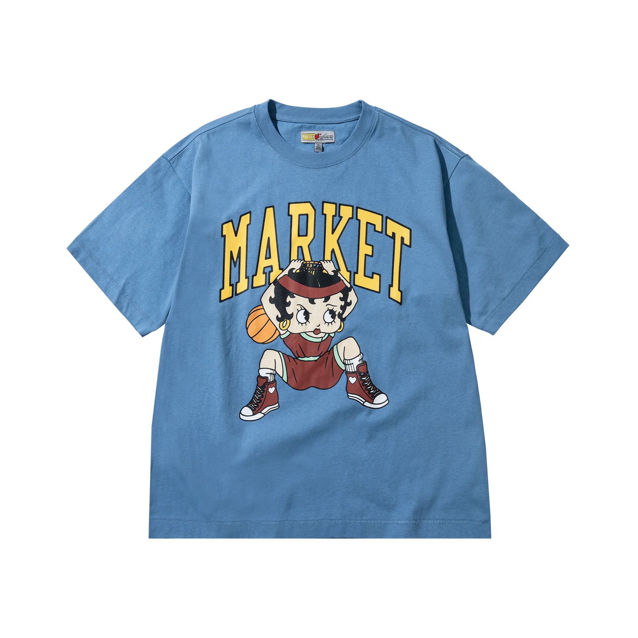 BETTY BOOP DUNKING T-SHIRT - SKY BLUE