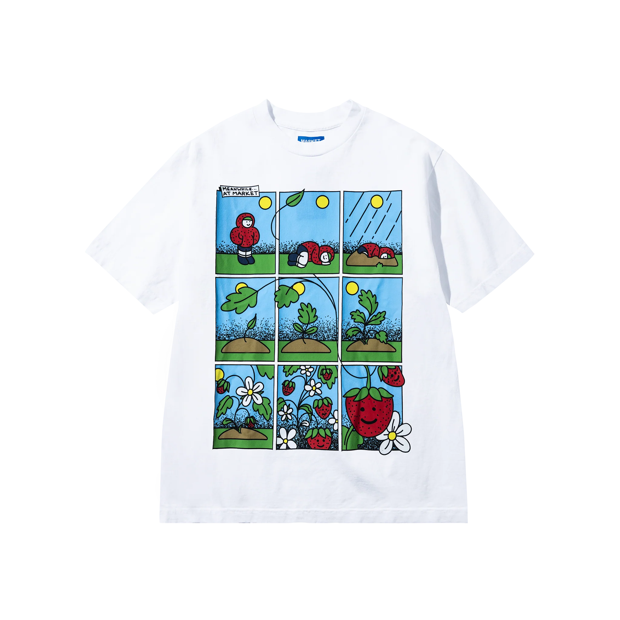 ABUNDANCE COMIC T-SHIRT - WHITE