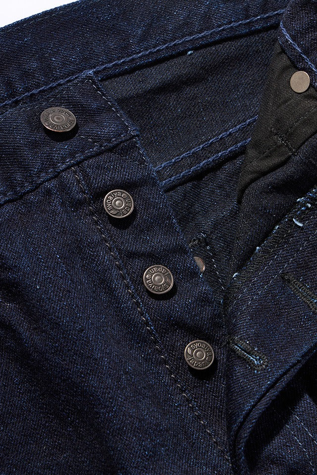 XX-013-IDBK 14oz Slim Tapered - INDIGO X BLACK