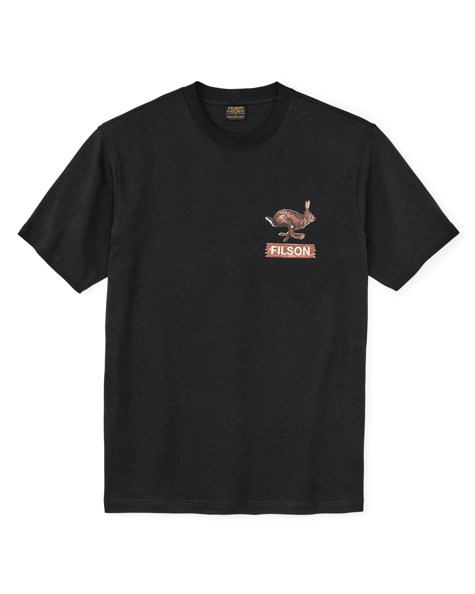 HARE CHASE GRAPHIC T-SHIRT - BLACK/HARE CHASE