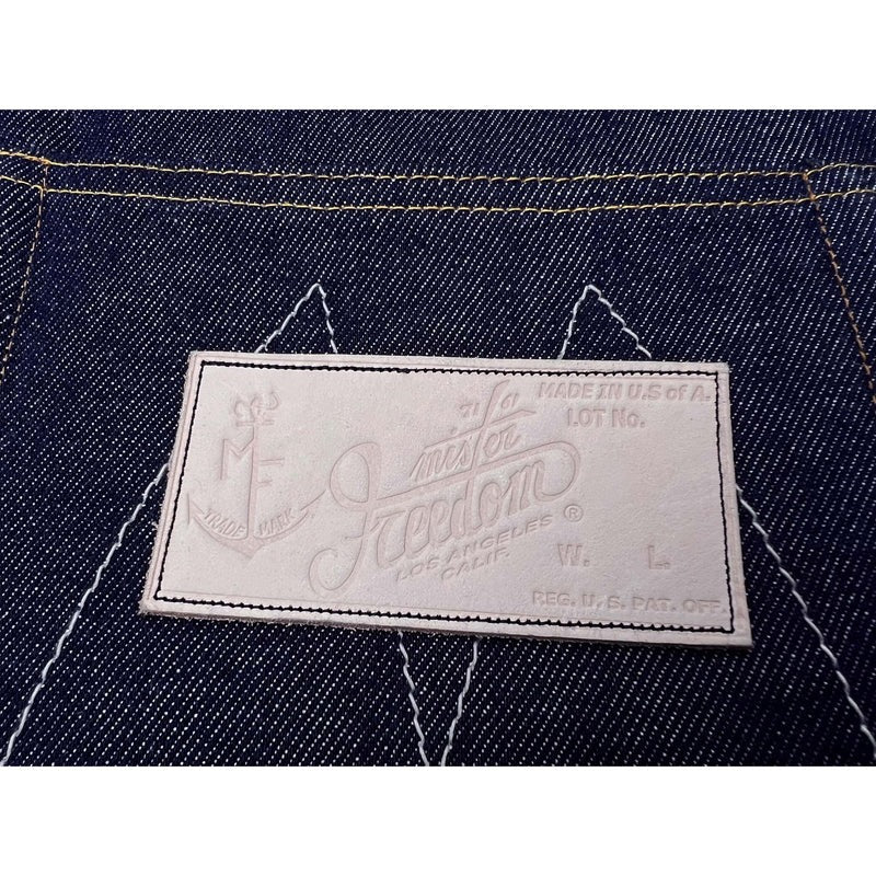 CALIFORNIAN LOT.44WL "WIDE LOOM" PLAIN BACK - INDIGO