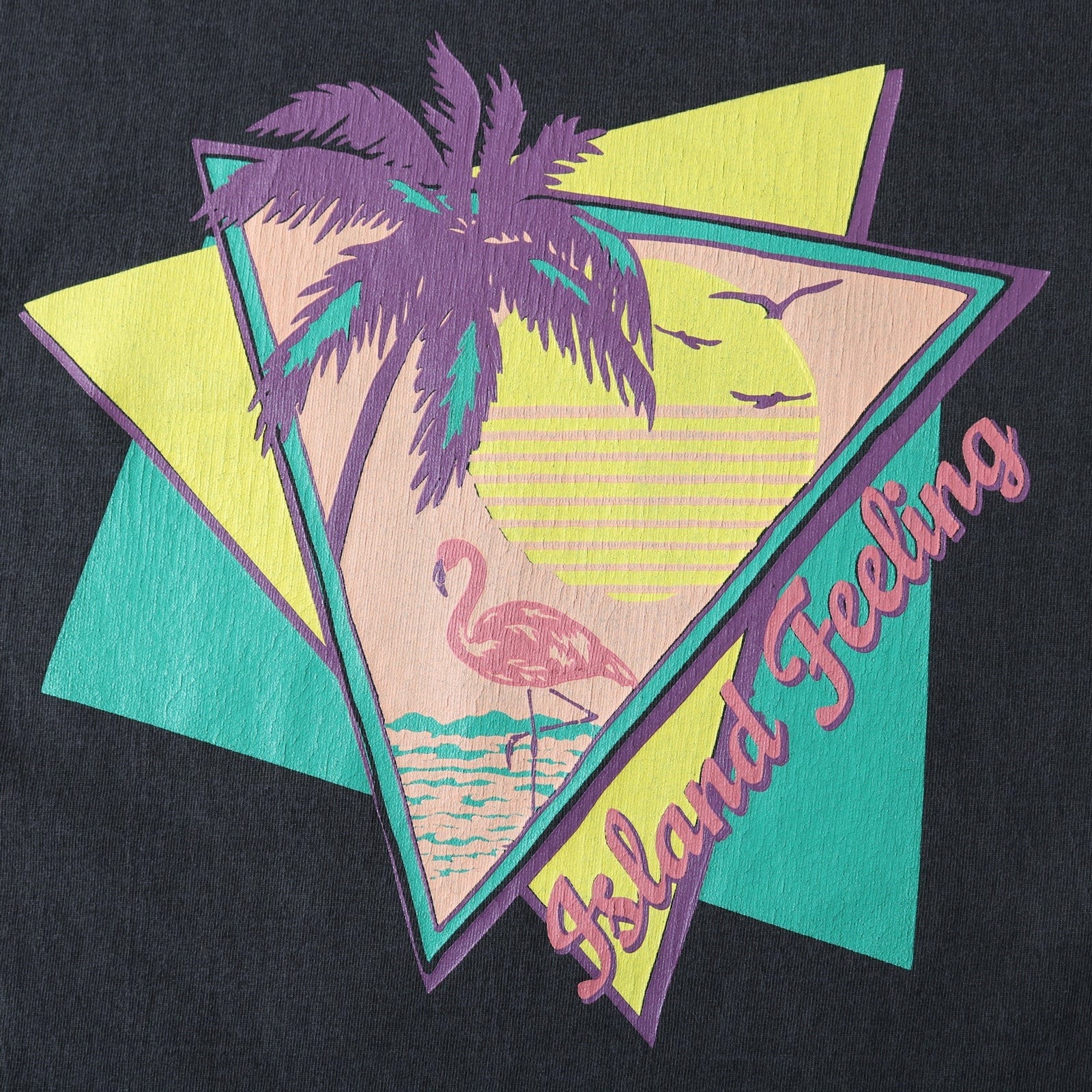 BR-25254 Pigment Dye 16/-BD Tube S/S Print T-shirt (LIMITED ITEM) - CHARCOAL