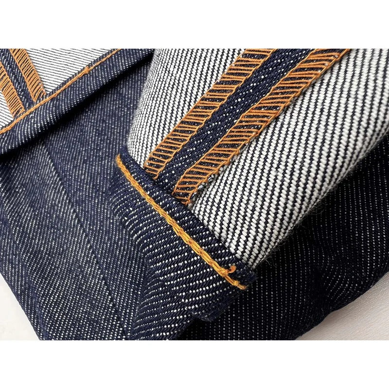 CALIFORNIAN LOT.44WL "WIDE LOOM" PLAIN BACK - INDIGO
