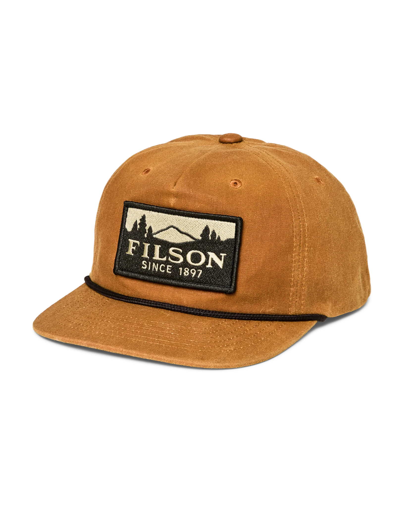 WAXED TRUCKER CAP - GOLD BROWN/SCENIC