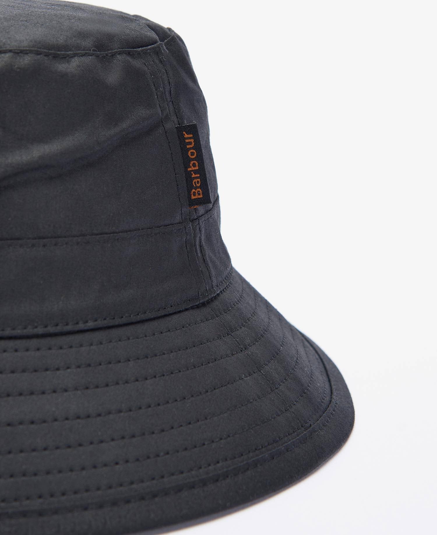 WAX BUCKET HAT - BLACK