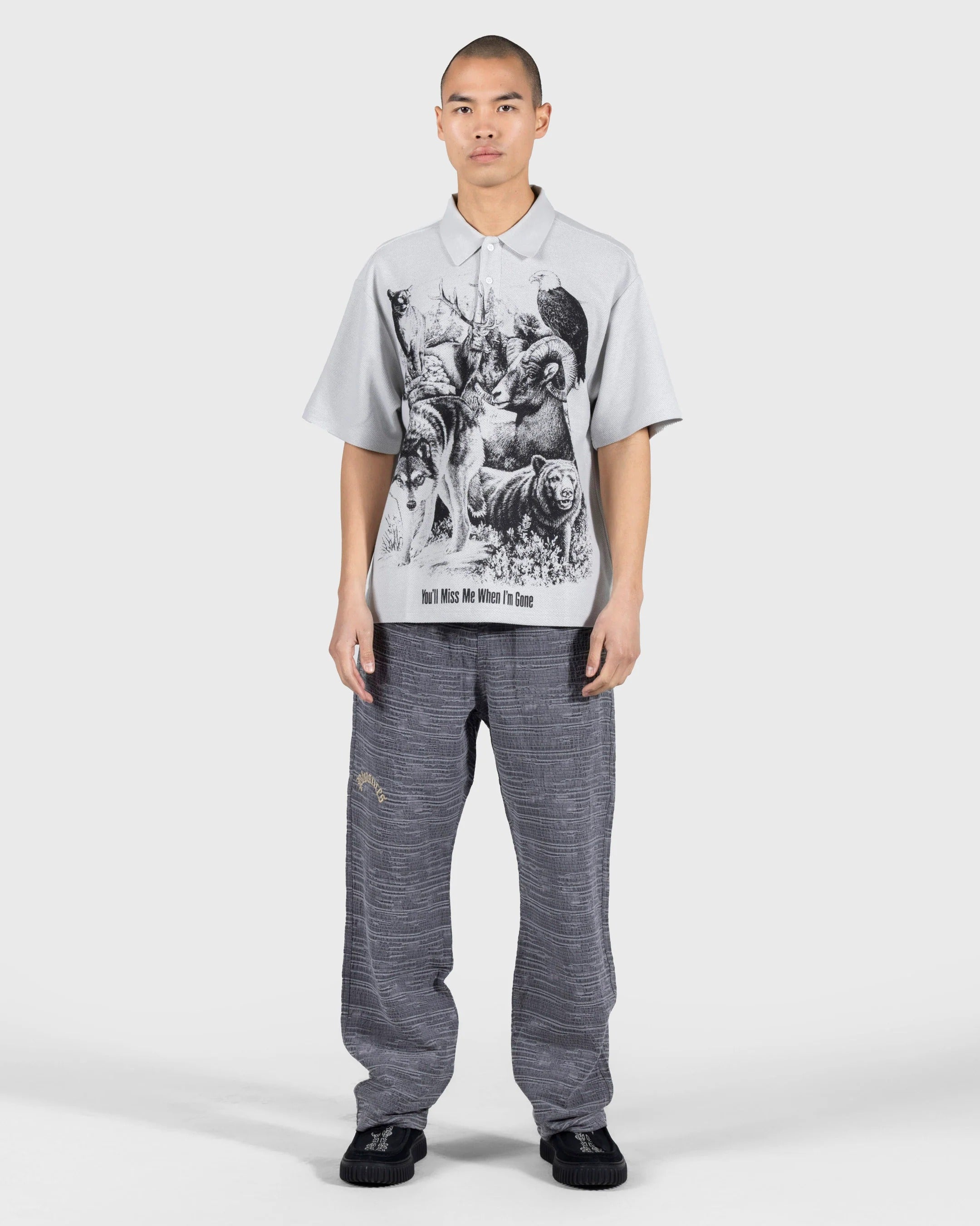 STEEL REVIVAL BOXY POLO - STEEL
