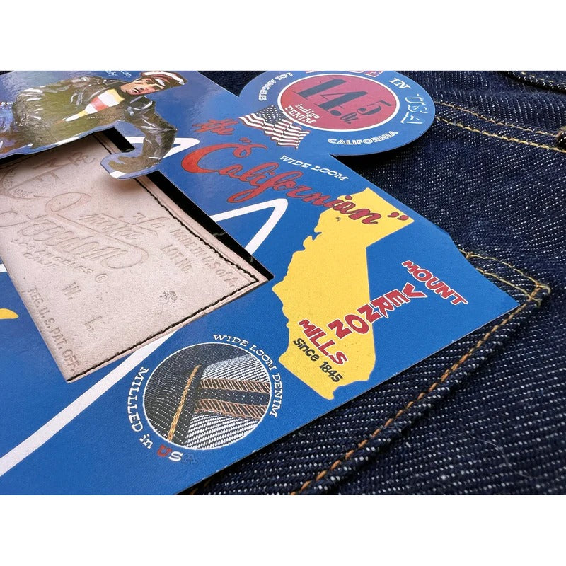 CALIFORNIAN LOT.44WL "WIDE LOOM" PLAIN BACK - INDIGO