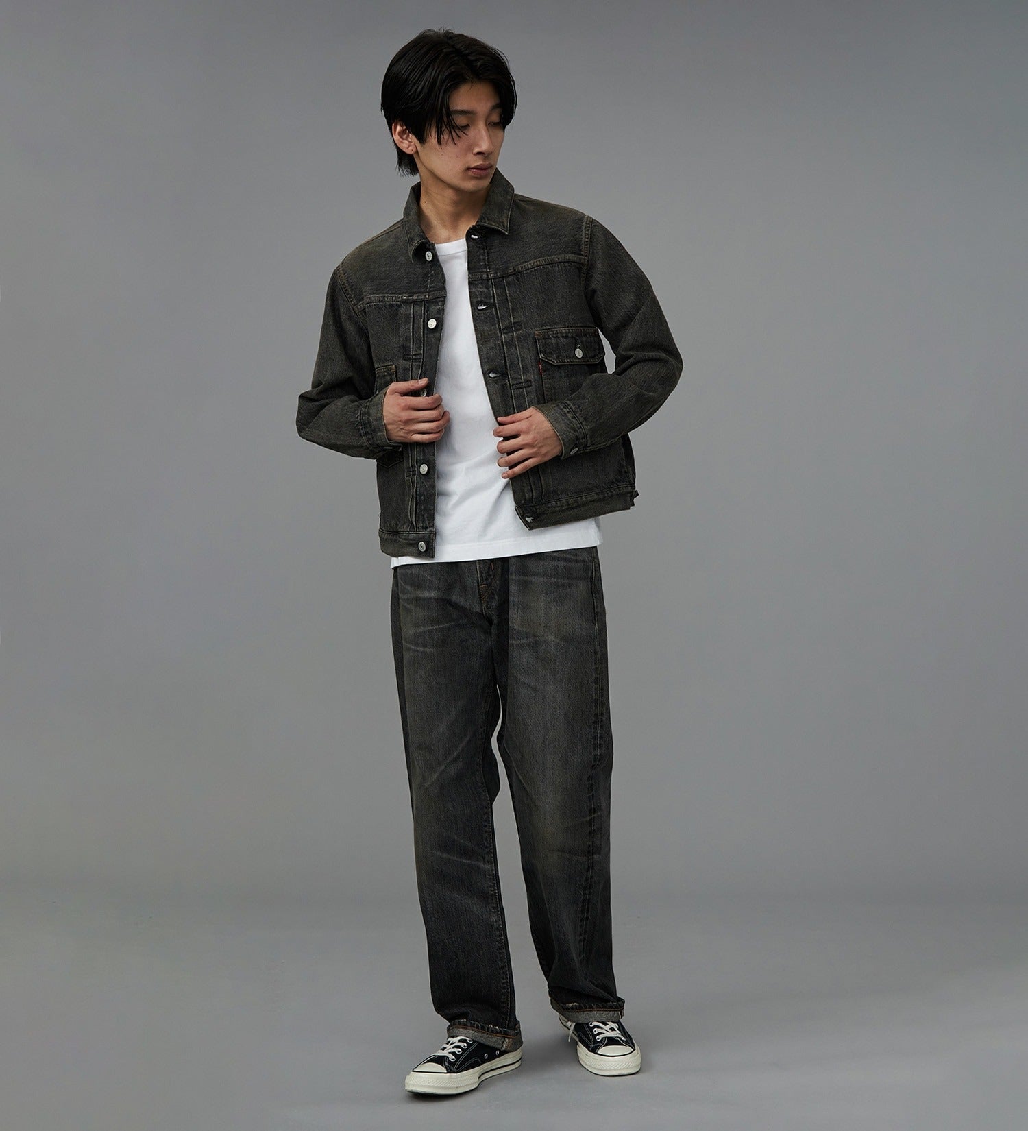 E50540-182 505Z WIDE STRAIGHT - BLACK DENIM 2