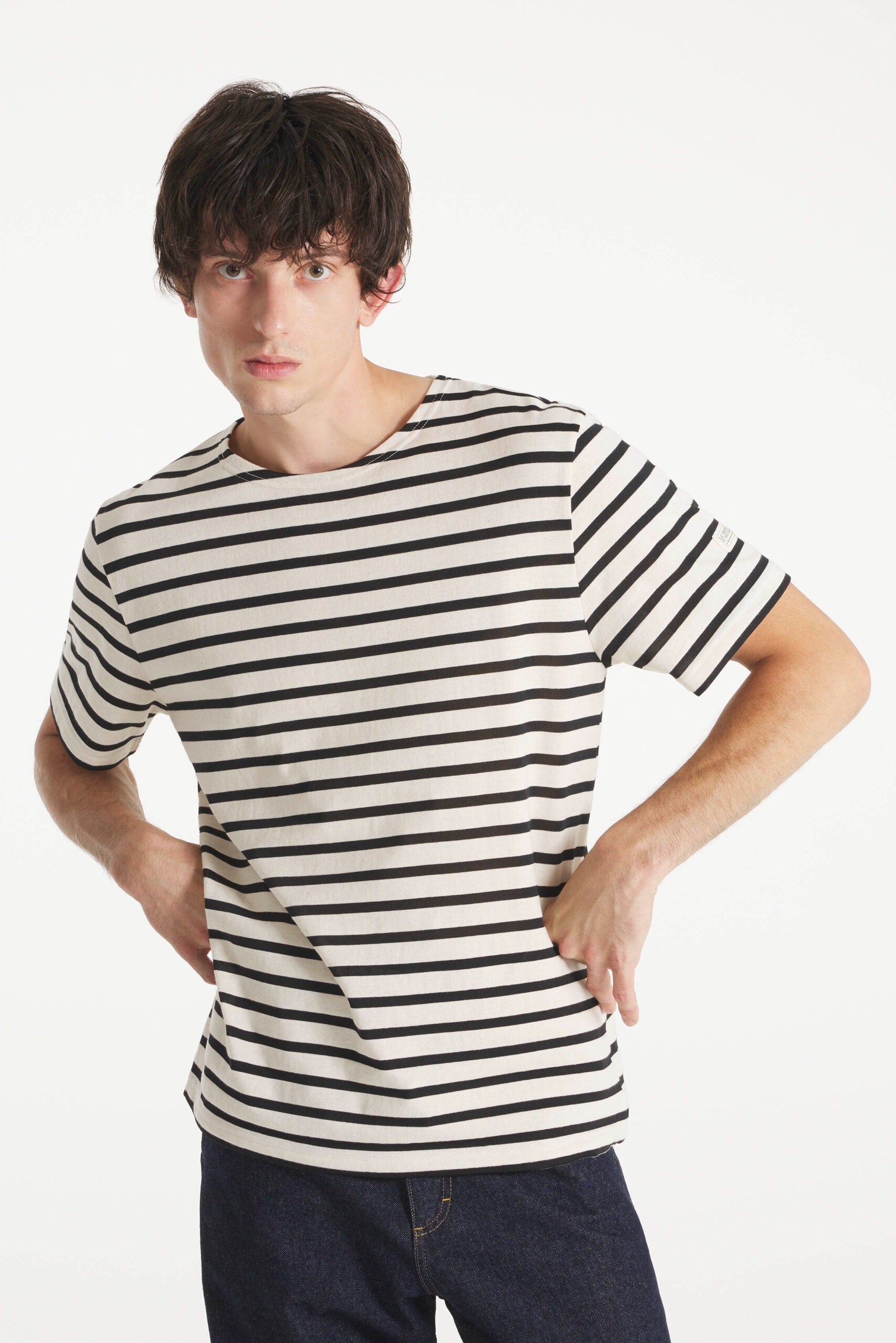 Thibalt – Short-sleeved sailor - OFF WHITE/BLACK