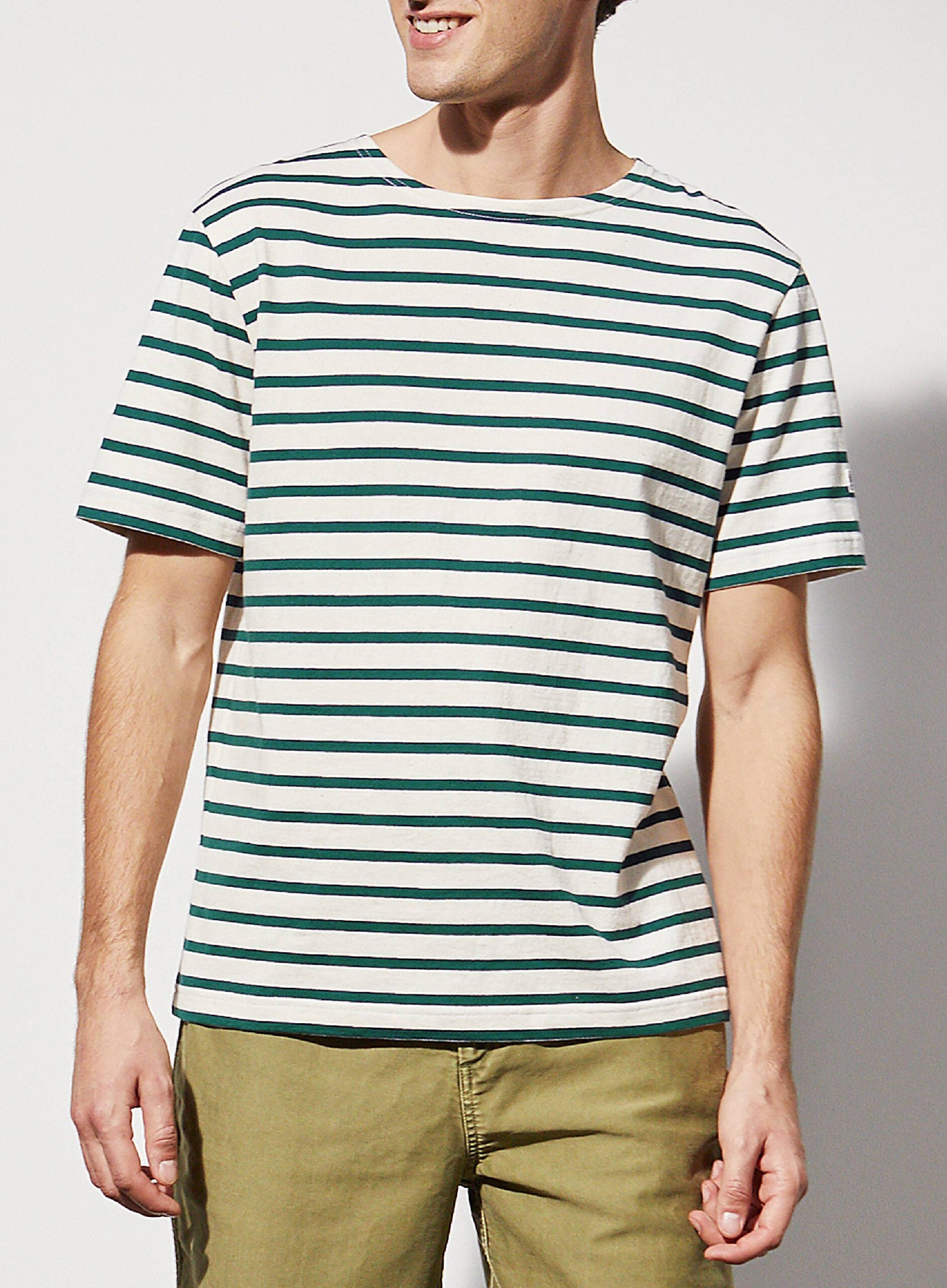 Thibalt – Short-sleeved sailor - OFF WHITE/GREEN