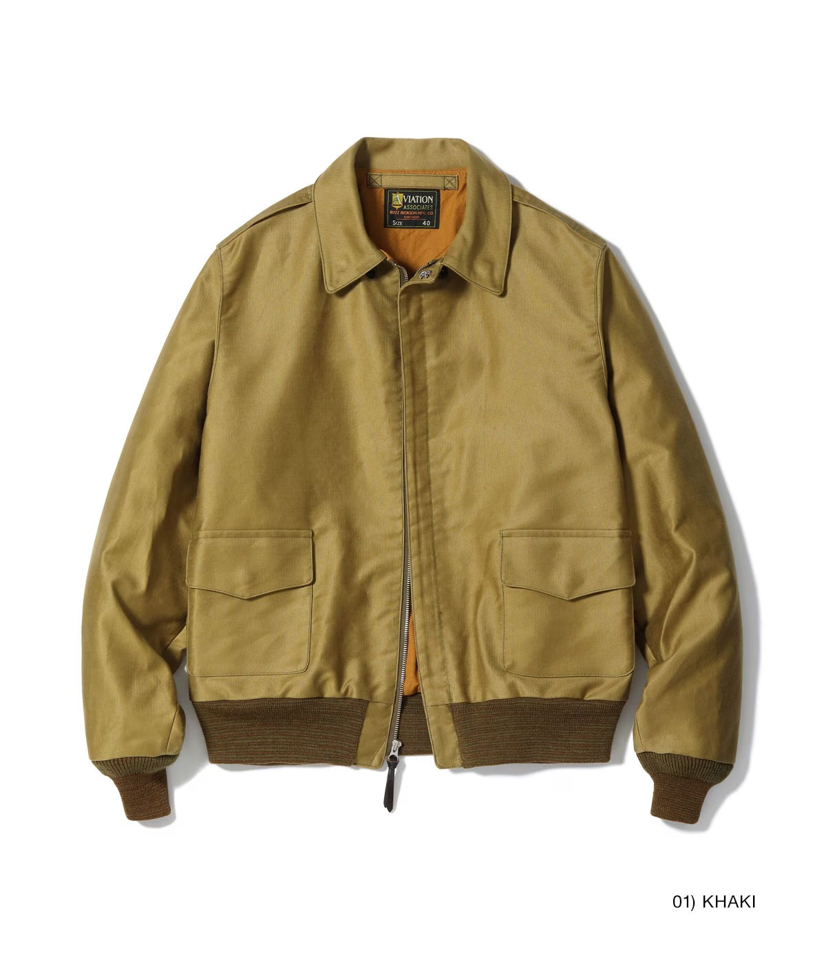 BR15767 AVIATION ASSOCIATES JUNGLE CLOTH A-2 - KHAKI