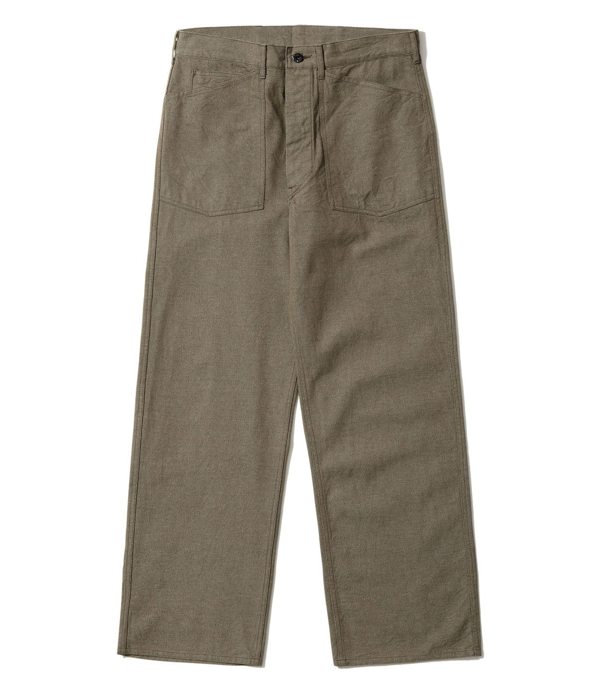 BR42531 TROUSERS, WORKING, BROWN DENIM - OLIVE