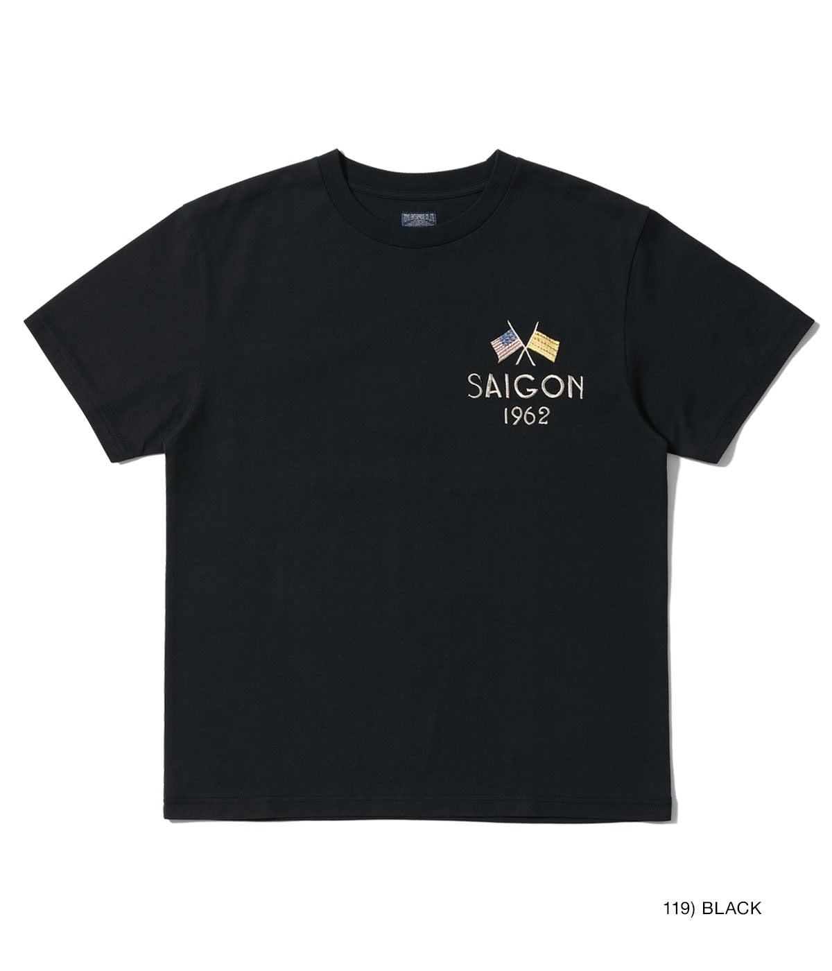 TT79590 SUKA T-SHIRT EMBROIDERED “SAIGON VIET-NAM” - BLACK