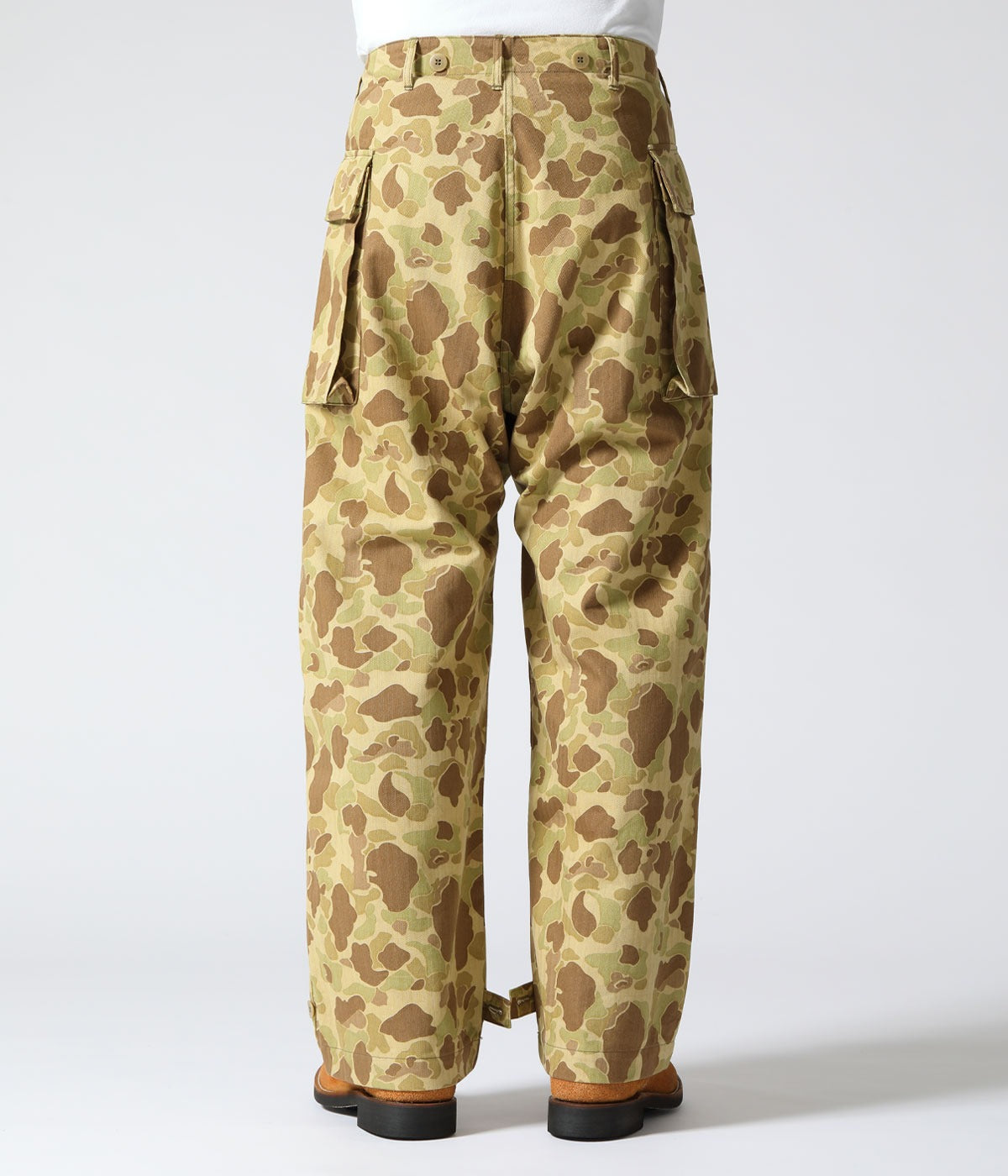 BR42585 TROUSERS HERRINGBONE TWILL CAMOUFLAGE - CAMOUFLAGE