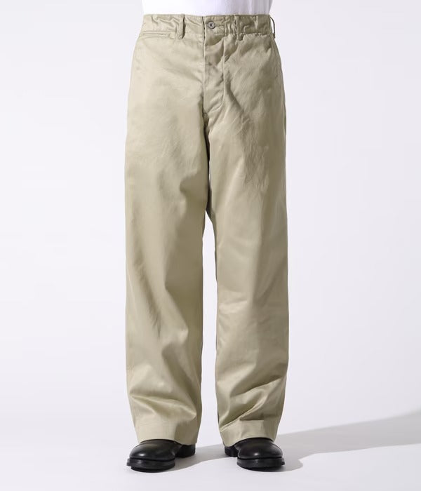 M43036 EARLY MILITARY CHINOS 1942 MODEL (ONE WASH) - KHAKI