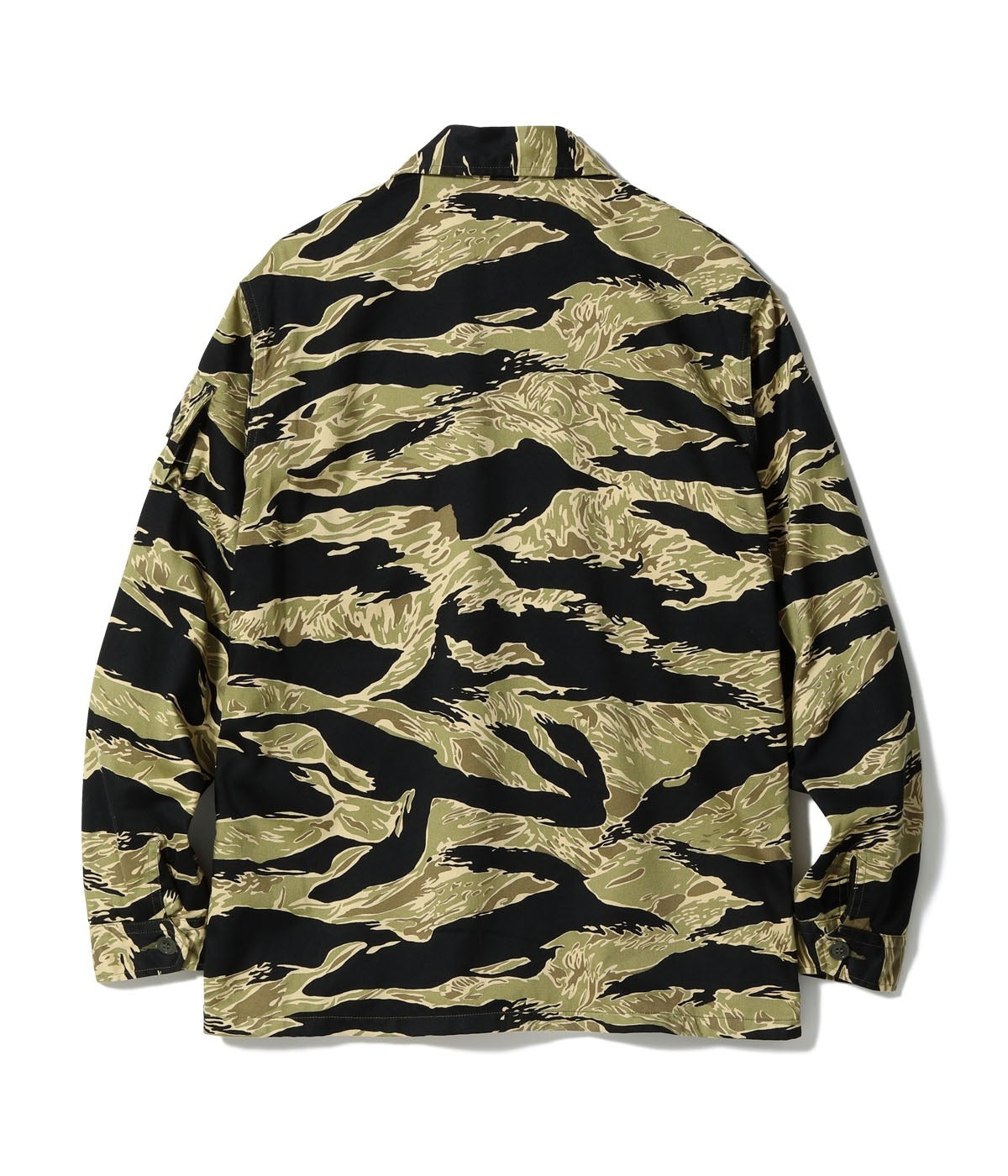 BR15587 GOLD TIGER PATTERN JACKET - BLACK