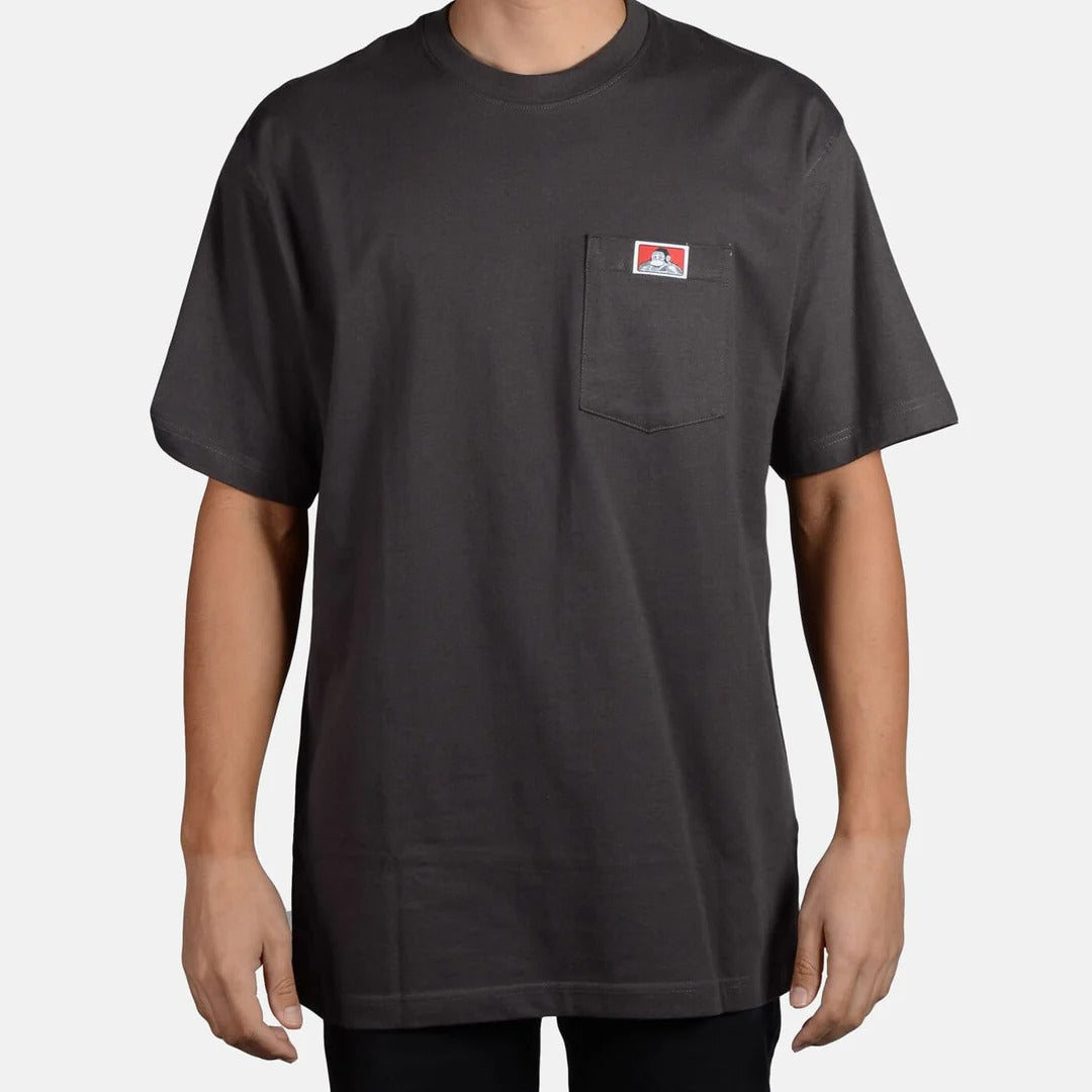 HEAVY DUTY POCKET TEE S/S - CHARCOAL