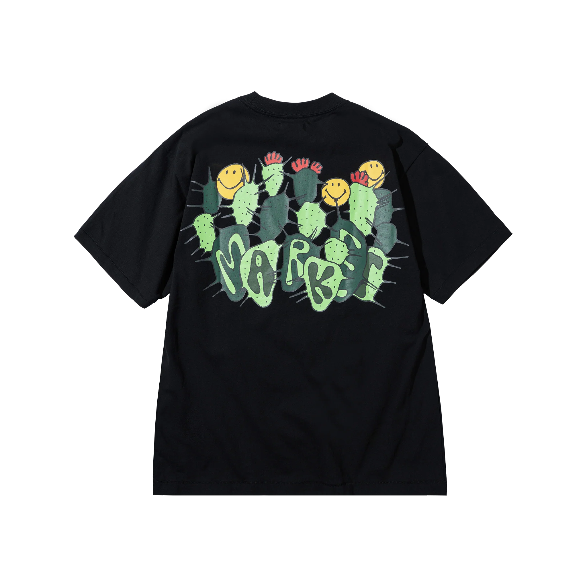 SMILEY CACTUS T-SHIRT - BLACK