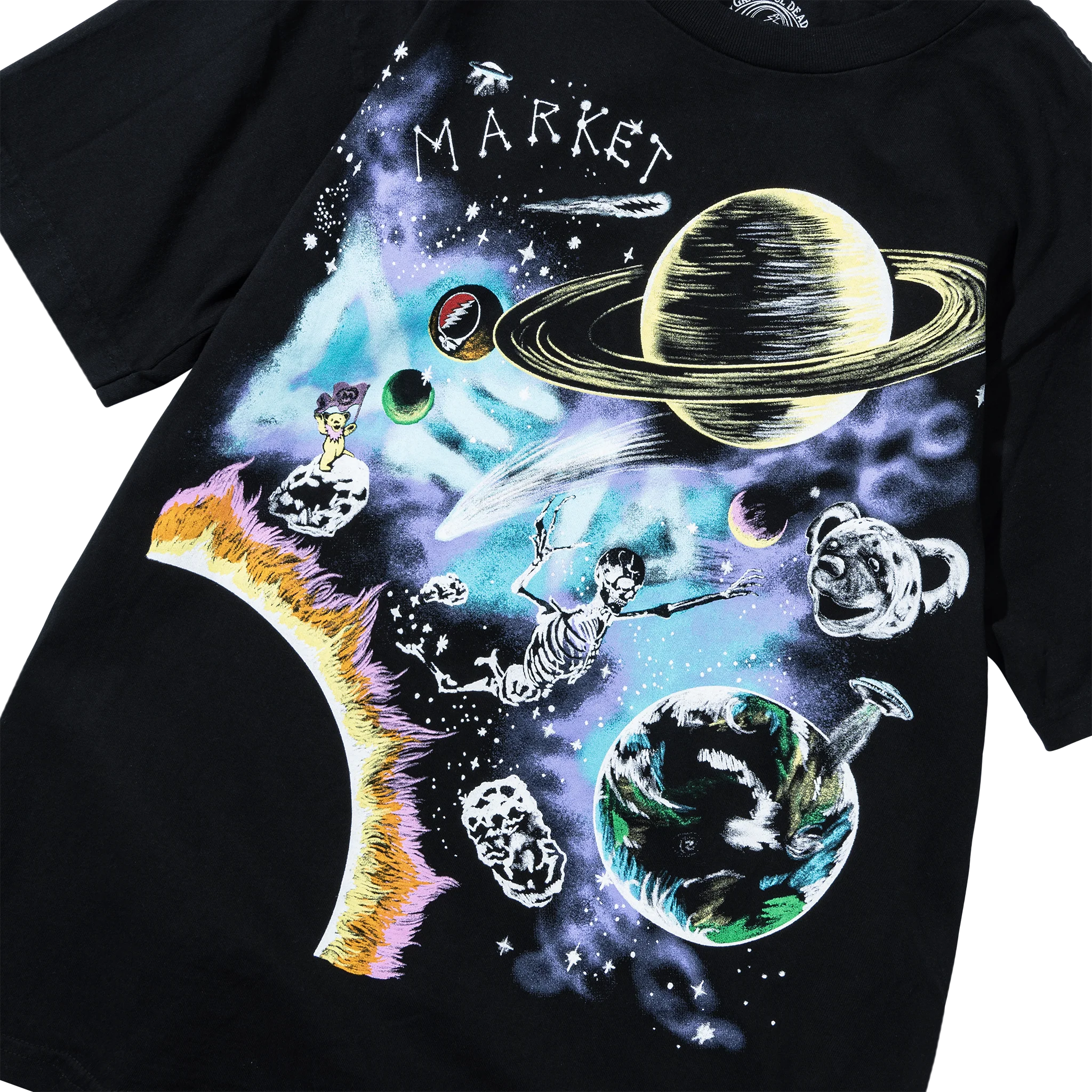 GRATEFUL DEAD SOLAR SYSTEM T-SHIRT - BLACK