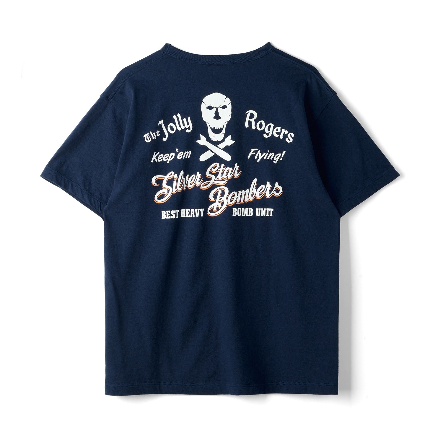 BR79577 GOVERNMENT ISSUE T-SHIRT 90th BOMB GROUP JOLLY ROGERS - NAVY