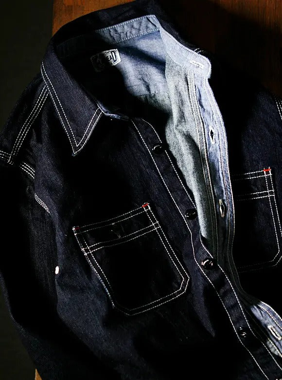 FN-SDK-301L 10ozDENIM WORK SHIRT - INDIGO