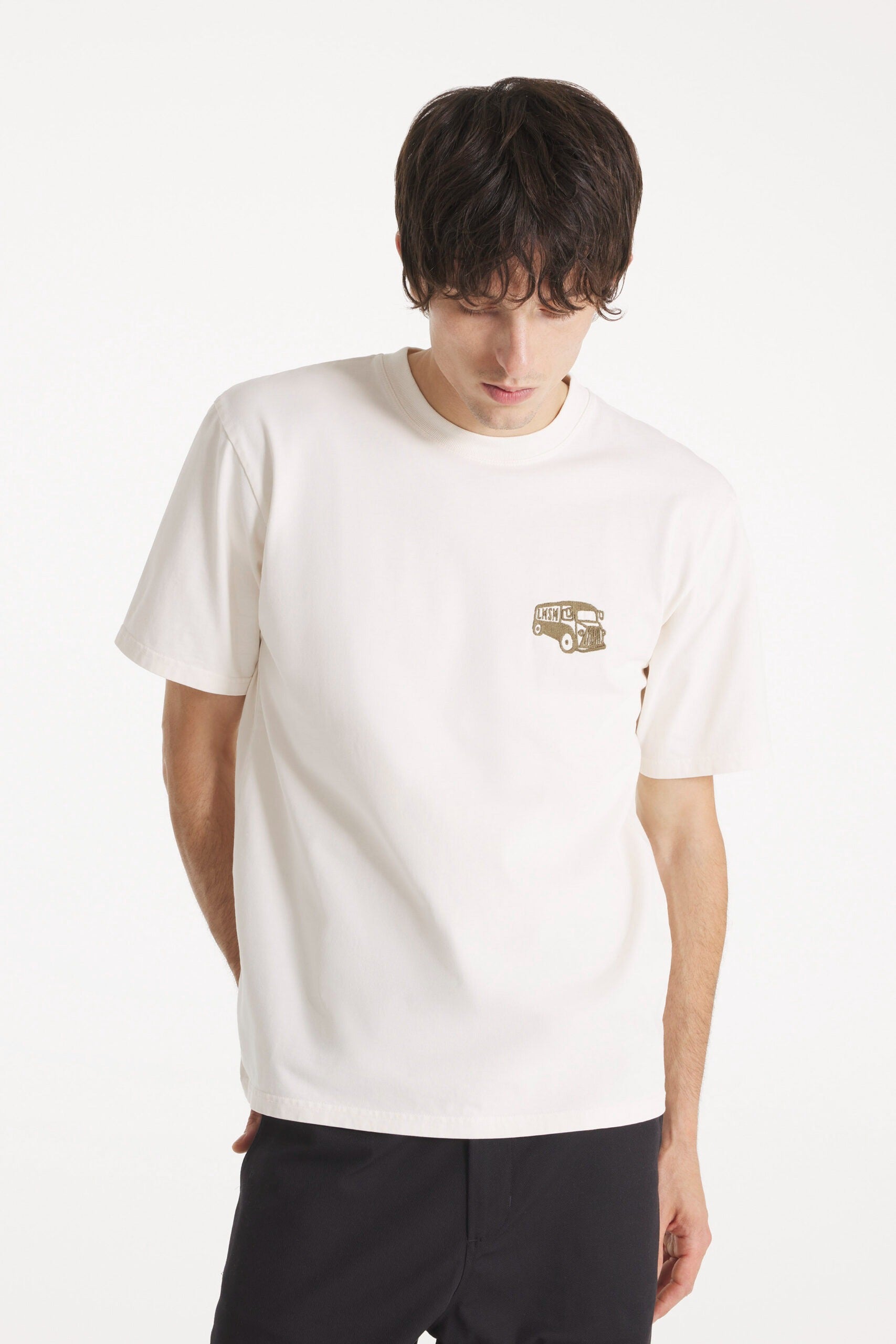 TOPI – EMBROIDERED T-SHIRT - OFF WHITE