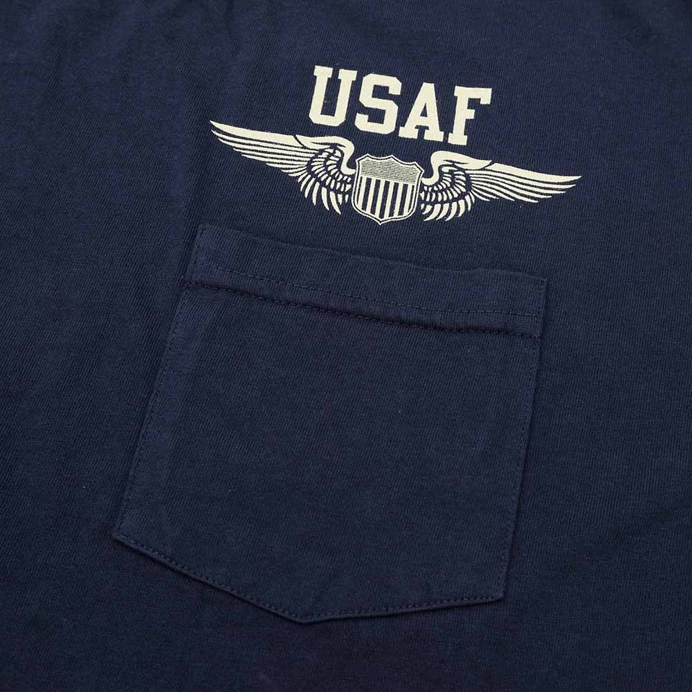 BR79579 S/S POCKET T-SHIRT US AIR FORCE - NAVY