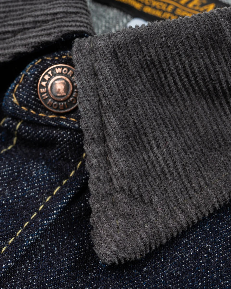 IHSH-427-IND 16OZ SELVEDGE DENIM CPO SHIRT - INDIGO