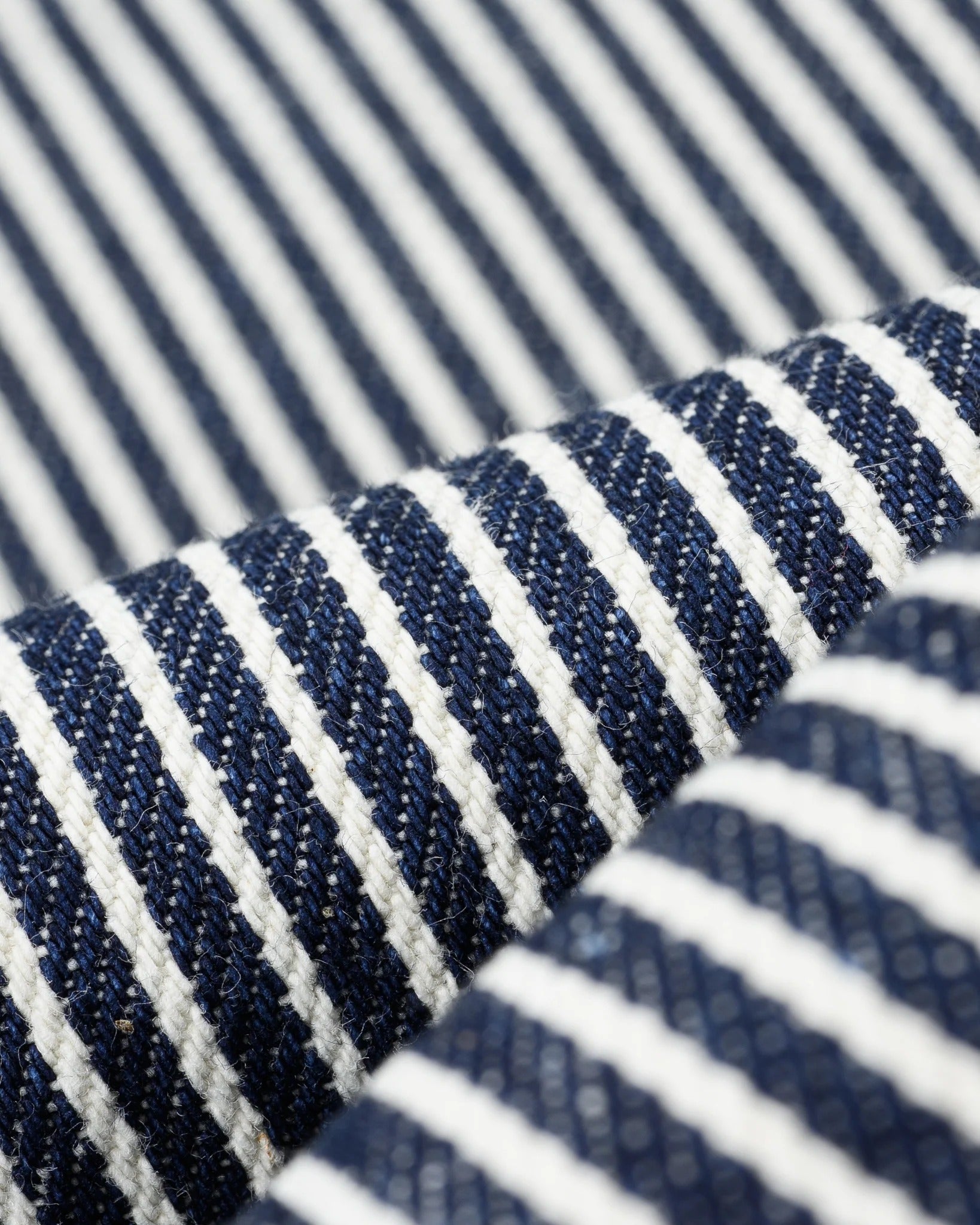IHSH-07 12oz Hickory Stripe Western Shirt - INDIGO