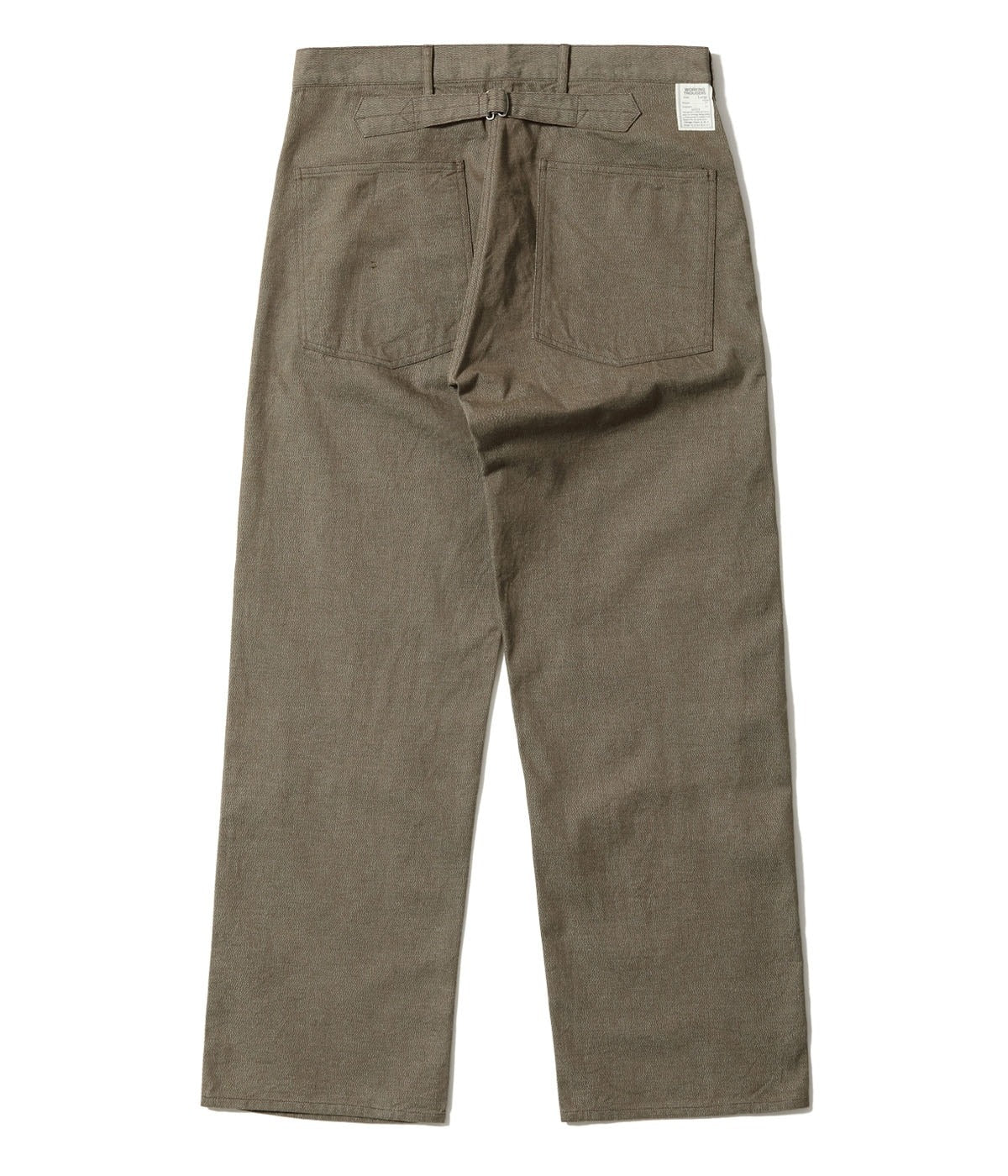 BR42531 TROUSERS, WORKING, BROWN DENIM - OLIVE
