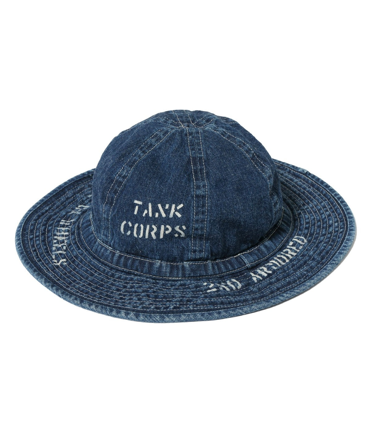 BR02850 HAT WORKING, DENIM VINTAGE WASHED STENCIL - INDIGO