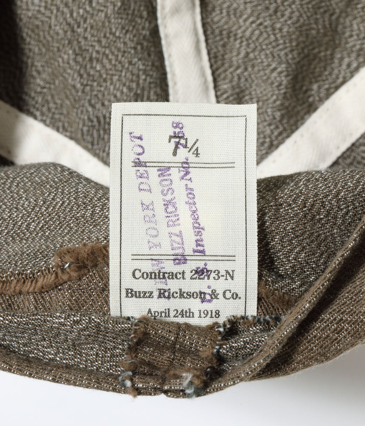 BR02844 HAT, WORKING, BROWN DENIM (MOD.) - BROWN