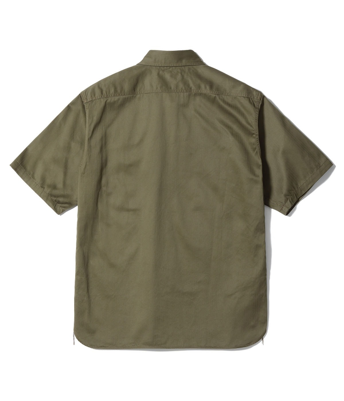 BR39530 HERRINGBONE WORK SHIRT (SHORT SLEEVE) - OLIVE