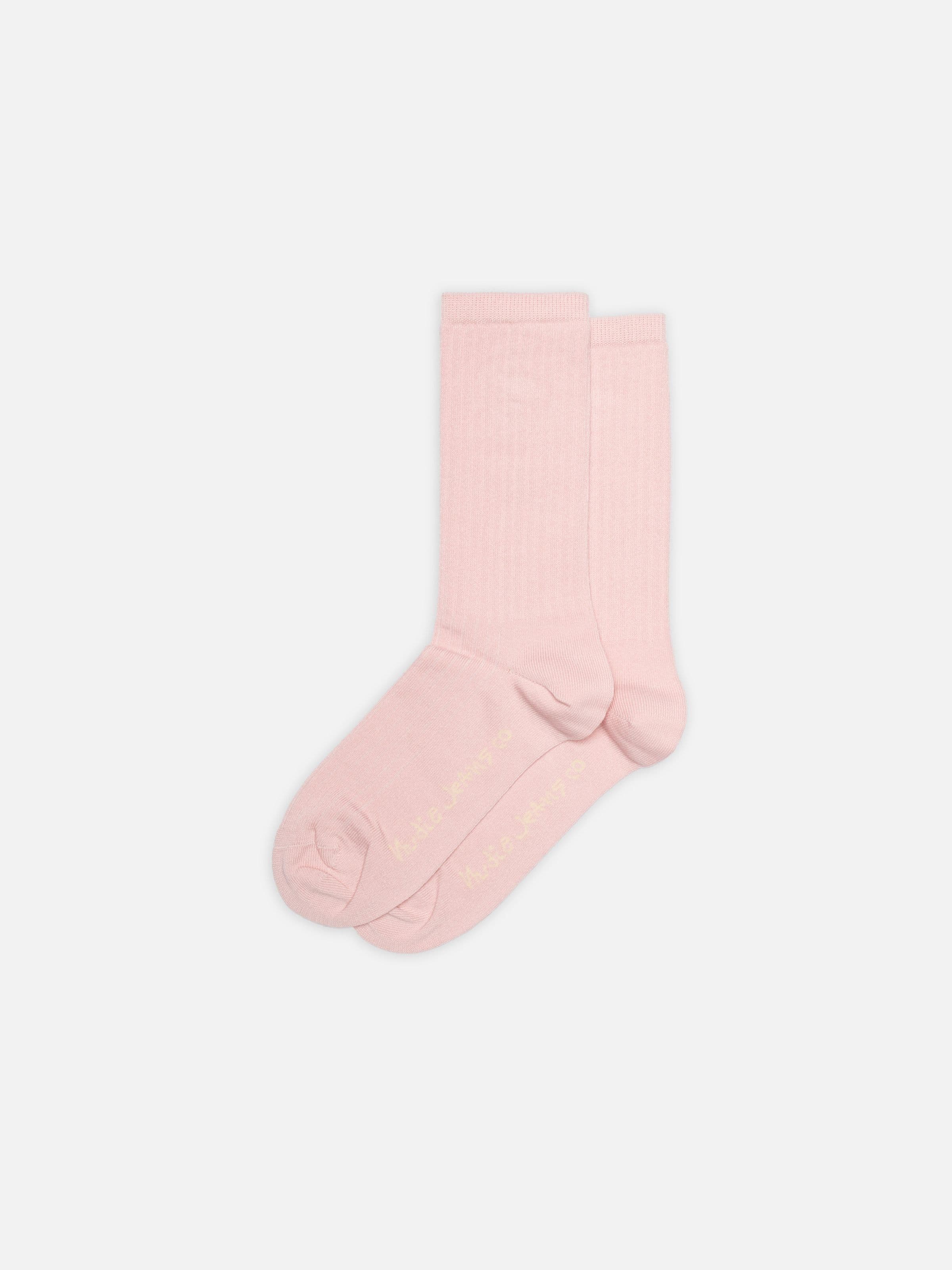 Women Cotton Ribbed Socks - Pink